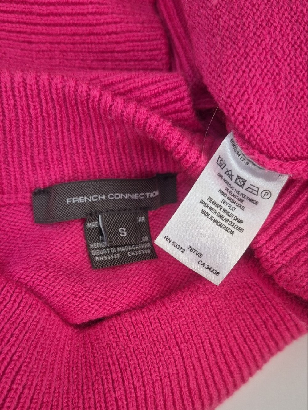 French Connection Pink Women's Knit Sweater S - Picture 3 of 4